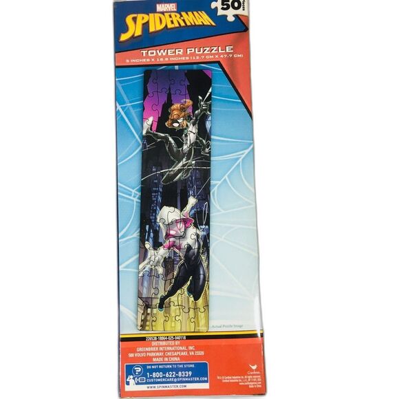 Marvel Spider-Man Tower Puzzle 50 Pieces Kids Gift Birthday Holiday Sealed - Picture 2 of 3